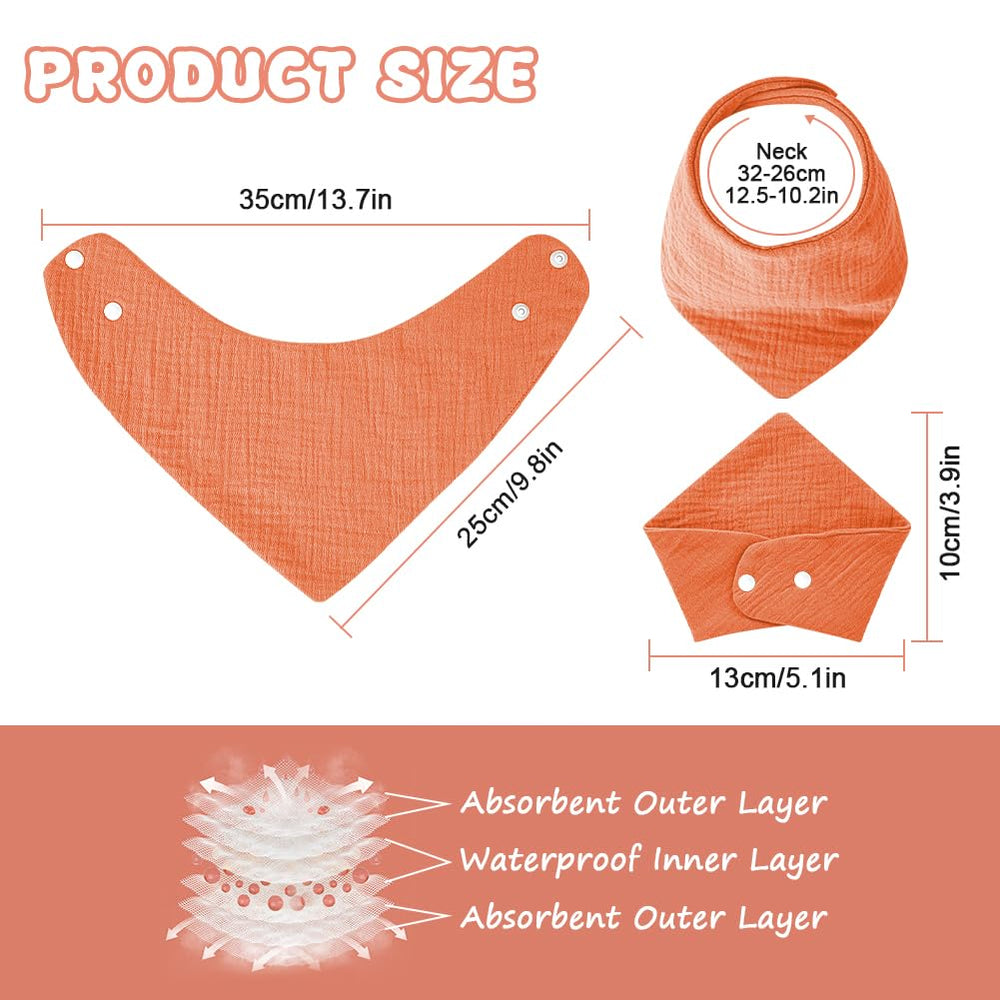Close-up of soft cotton muslin fabric used in Aolso bibs.