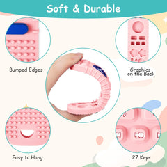 Aolso pacifier clip pair keeps teething toys within reach and clean.