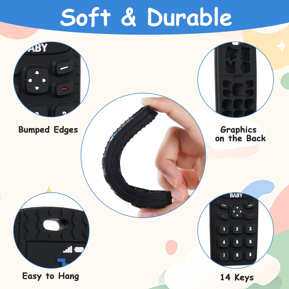 Aolso pacifier clip set keeps teether within reach and off the floor.