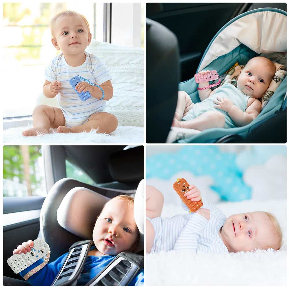 Aolso packaging and set showcases two teether toys and clips.