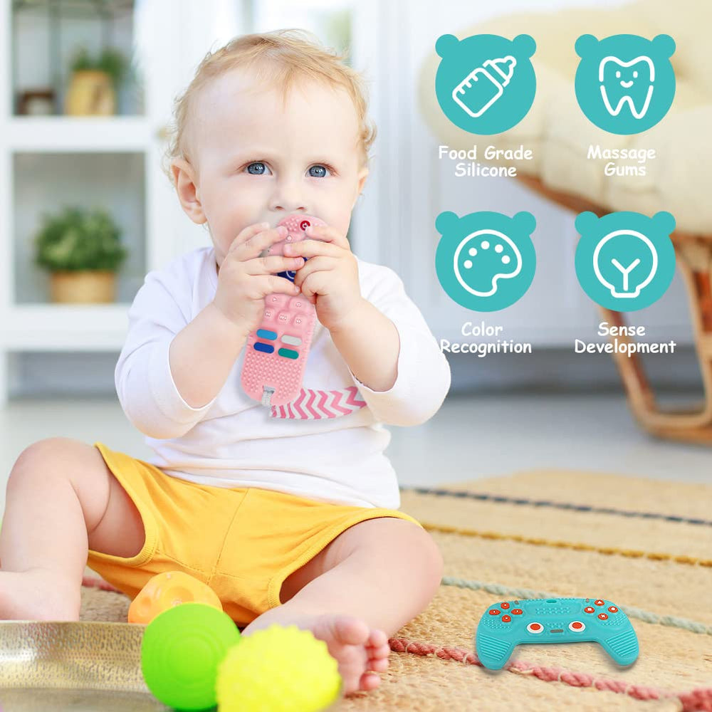 Close-up of Aolso teether back design highlighting mold potential.