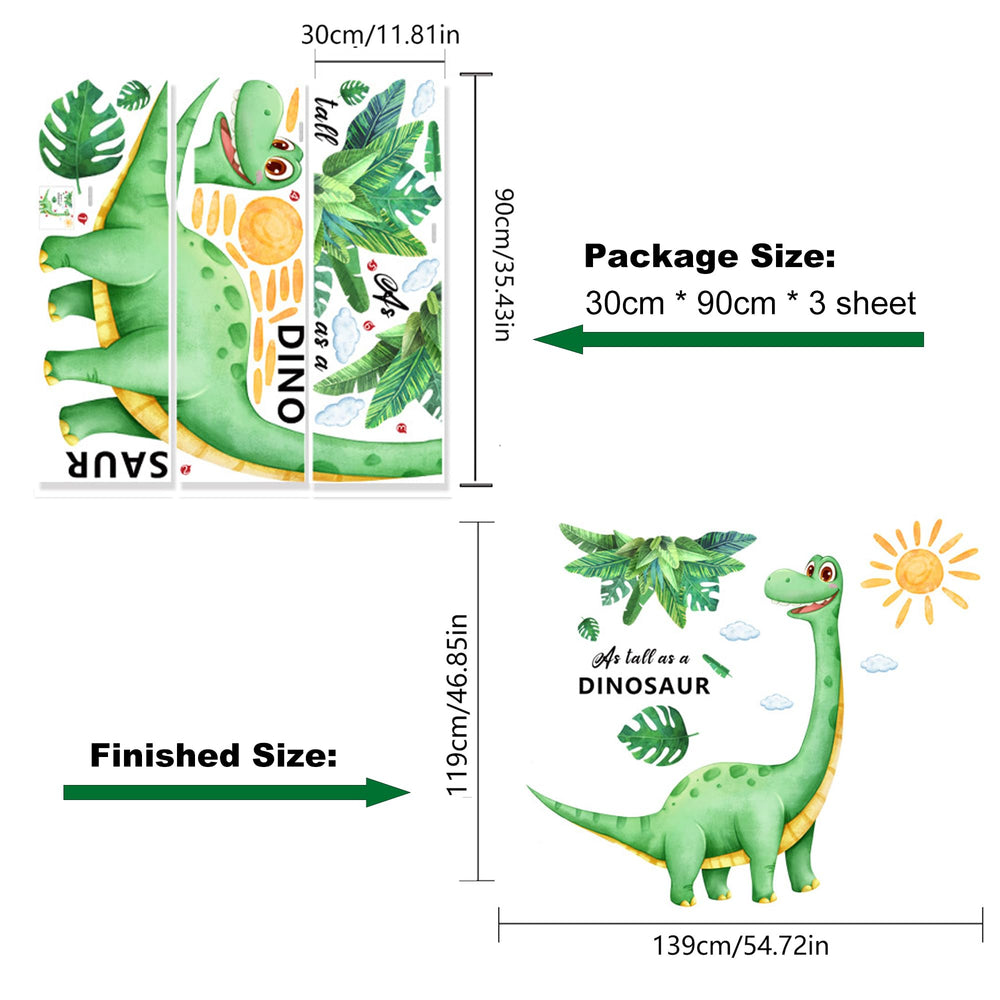 AOLTNRC smiling dinosaur graphic supports imaginative play in kids rooms.