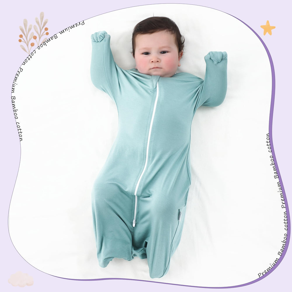 Aomloge PuppyPaws Sleep Sack, baby wrapped and cozy for nap time.