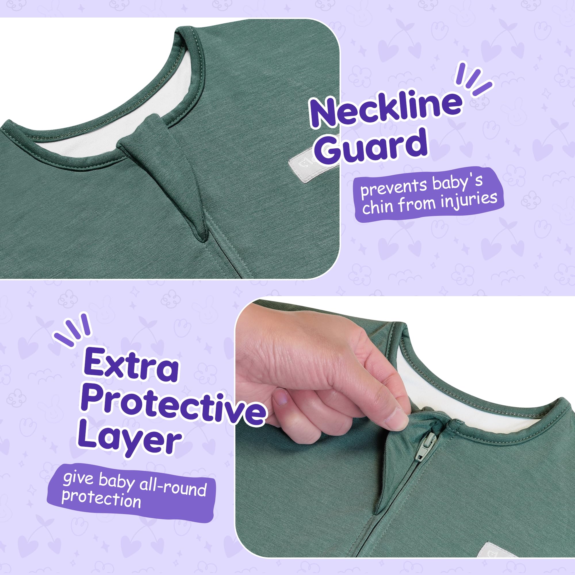 Aomloge PuppyPaws bamboo fabric feels soft and breathable for year-round comfort.
