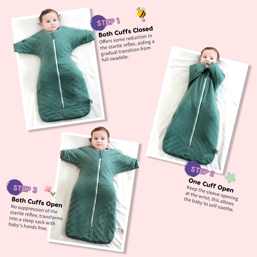 Aomloge PuppyPaws two-way zipper for easy diaper changes without waking baby.