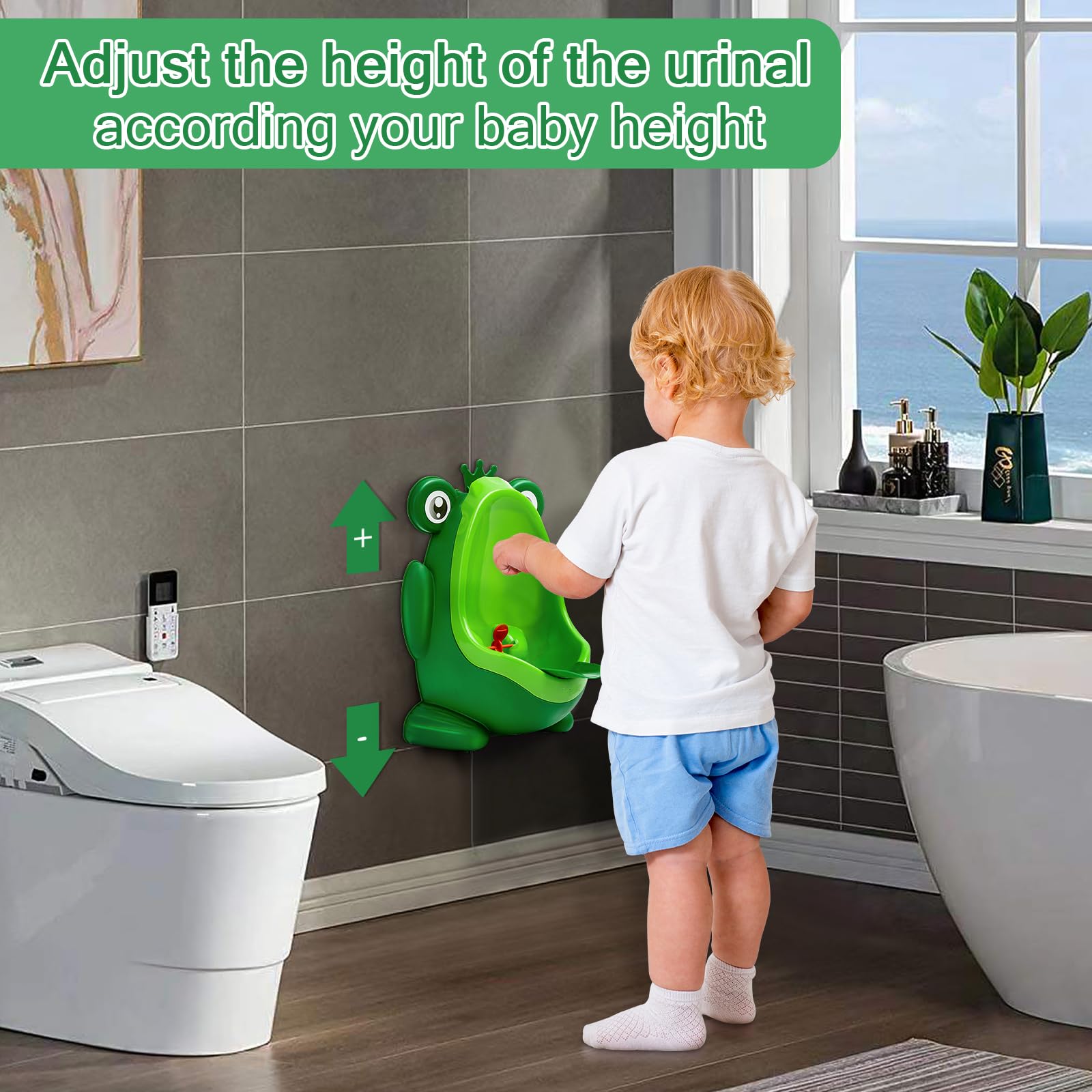 Strong suction base and adjustable height for secure, growing toddlers’ use.