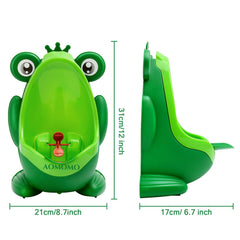 A toddler-friendly AOMOMO urinal setup reflecting toilet training aims.