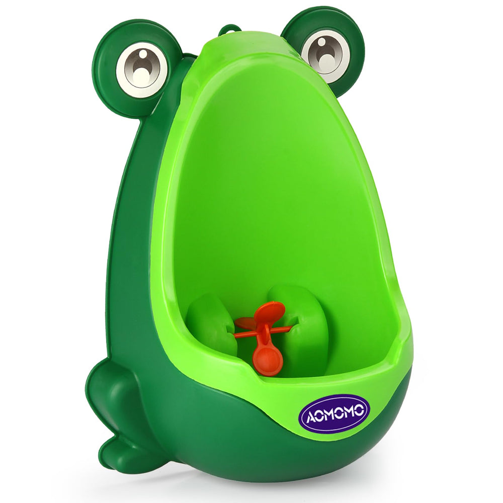 AOMOMO frog urinal invites kid-friendly potty training with a playful look.
