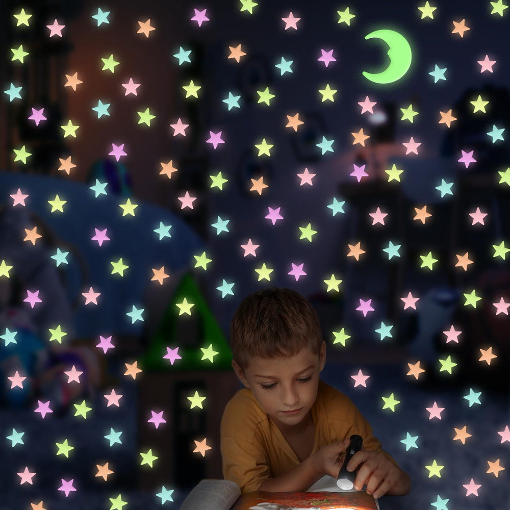 aooyaoo 3D glowing stars brighten kids' rooms for a gentle mood