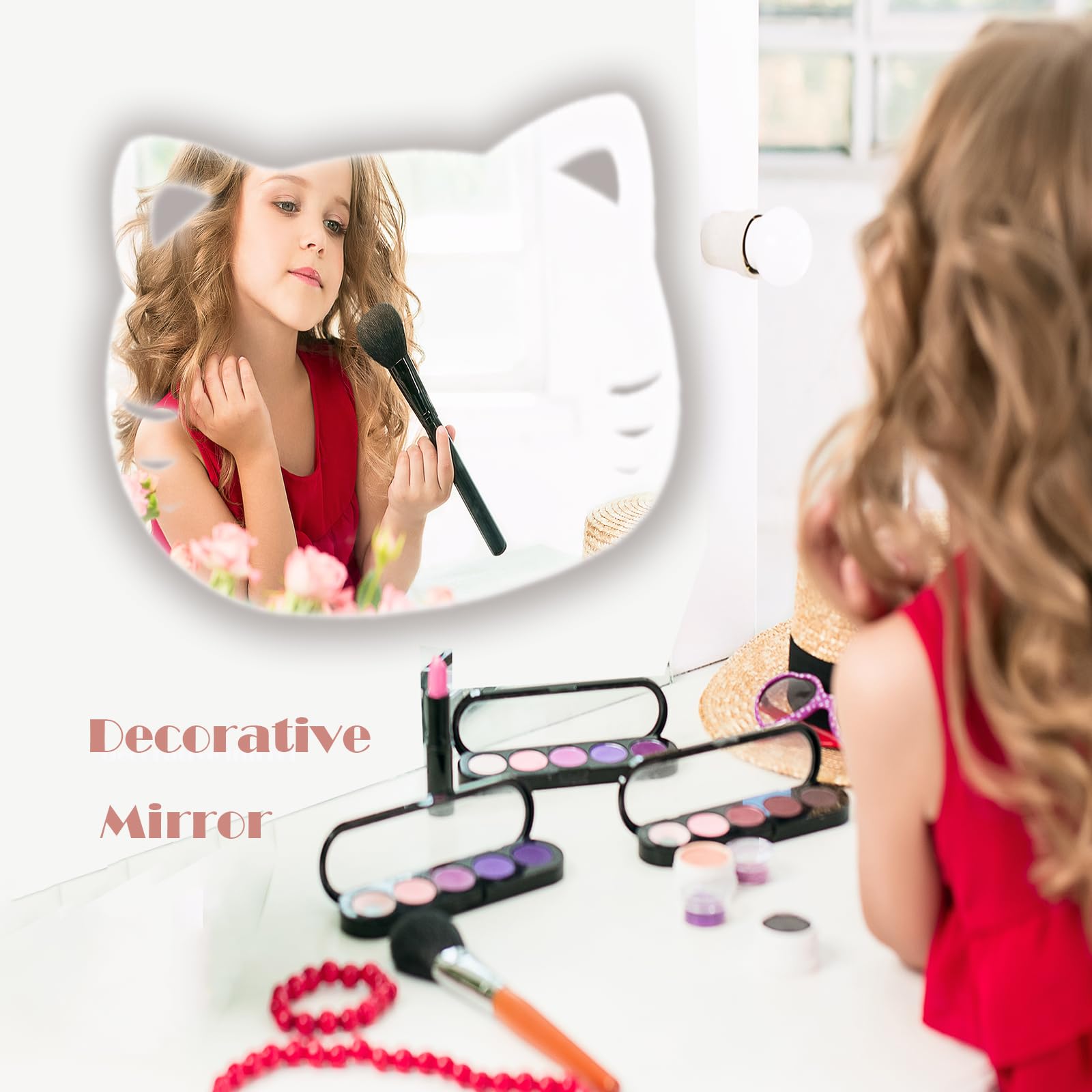 aooyaoo acrylic mirror for dresser elevates small-space brightness.
