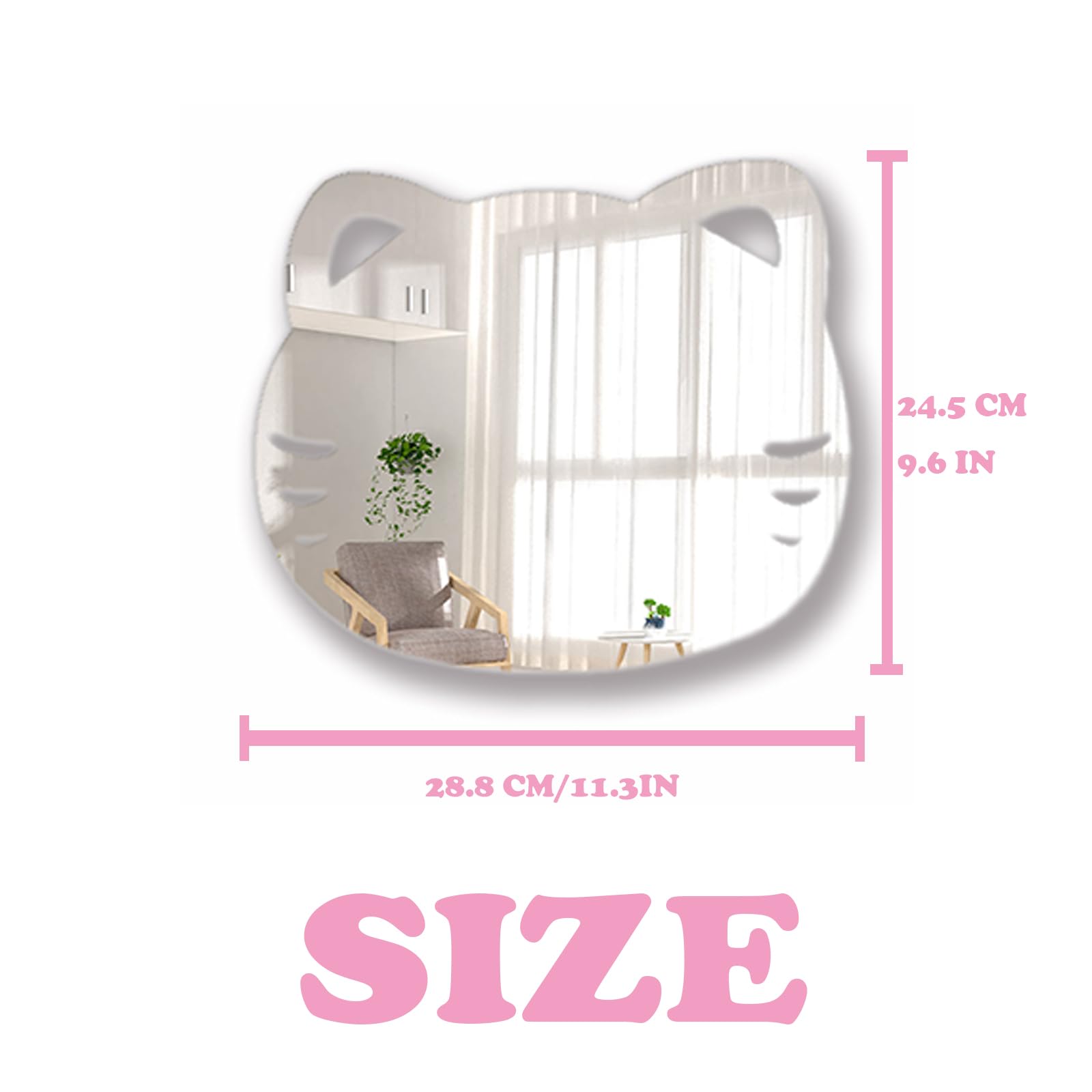 aooyaoo versatile mirror suits living rooms, bedrooms, and baths.