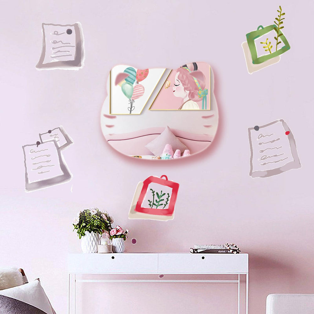 aooyaoo self-adhesive mirror for teen rooms with easy mounting.
