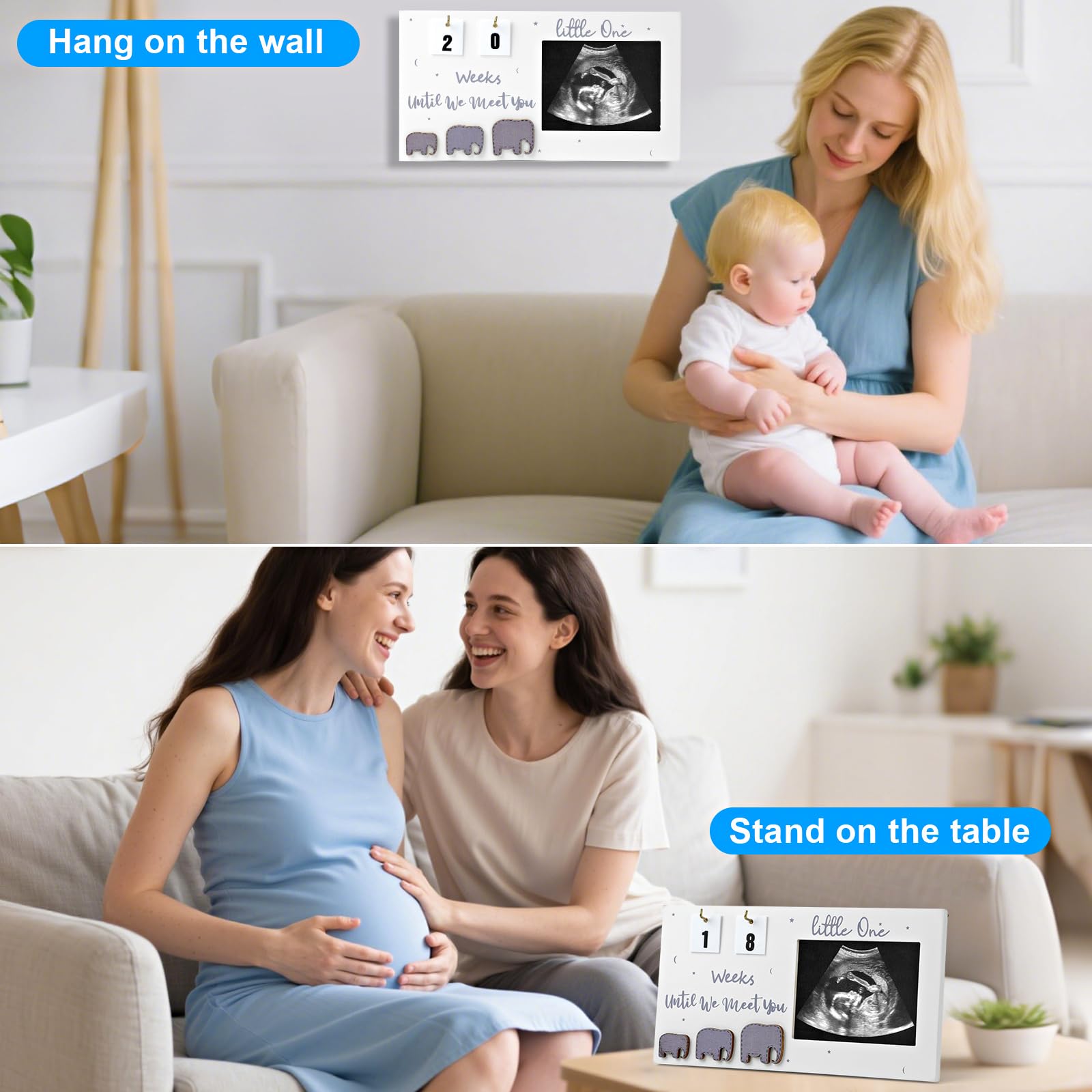 Aosemili ultrasound frame with a clear acrylic panel for high-definition visibility.