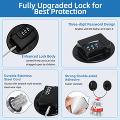 AOSITE adhesive-freezer door lock sticks firmly without drilling for quick installation.