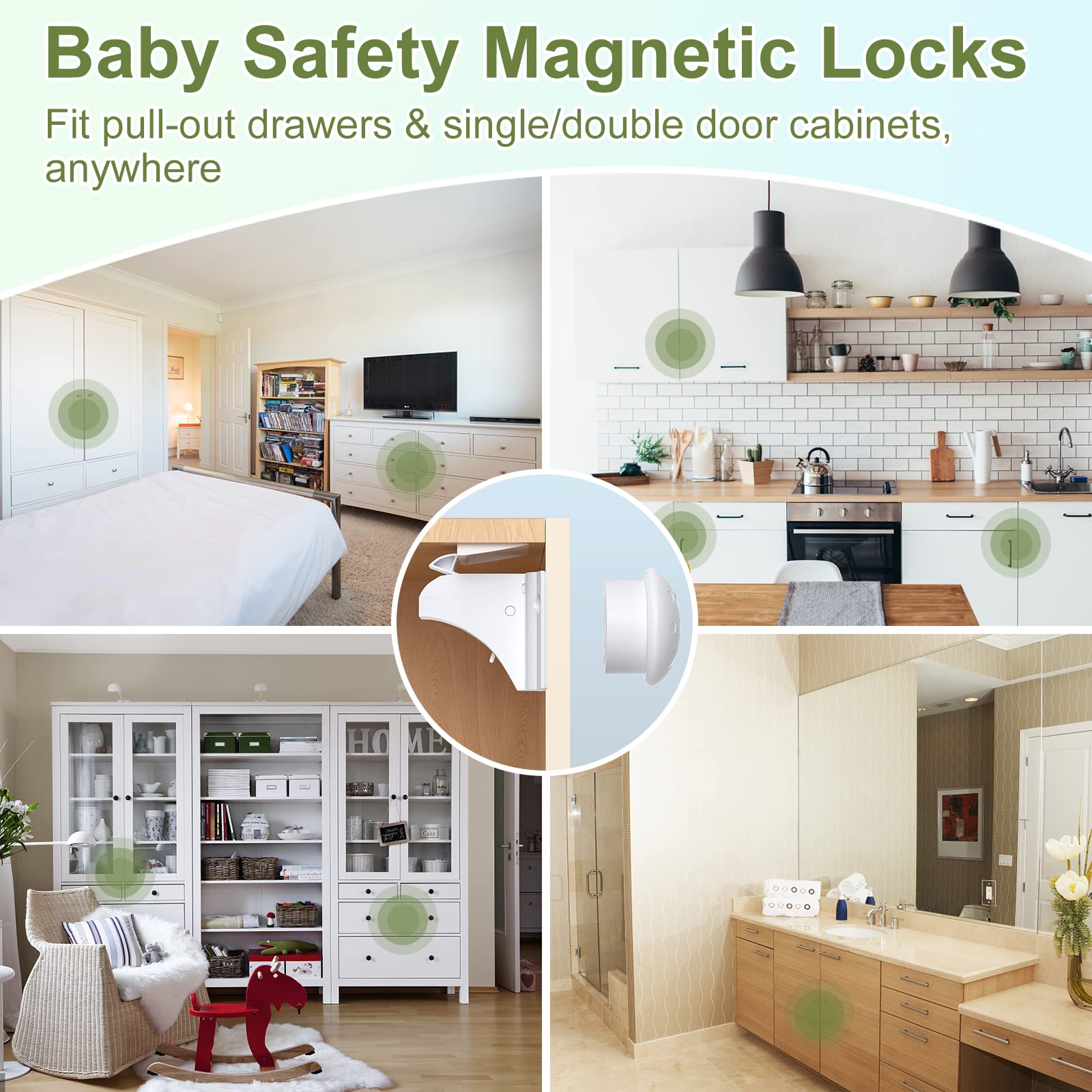 AOSITE cabinet knob locks compatible with various knobs