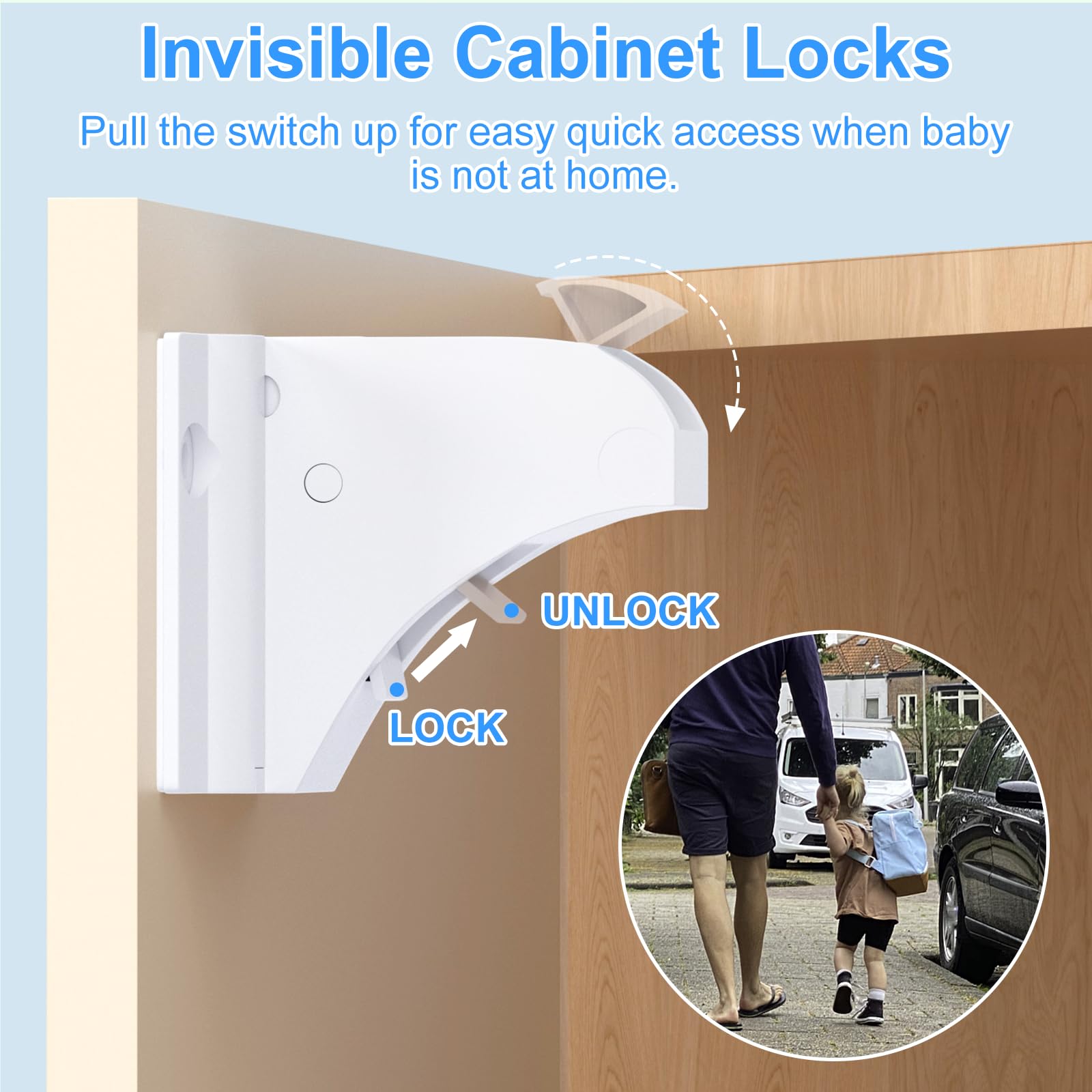 AOSITE cabinet locks on drawers and cabinets in real homes