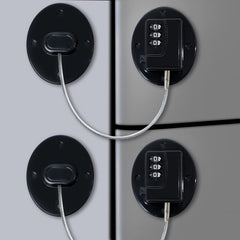 AOSITE fridge lock combination black keeps kids safe with a keyless 3-digit system.