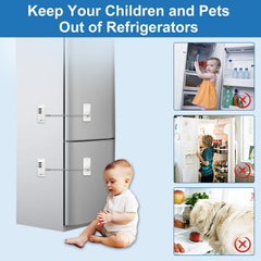 AOSITE fridge lock with 3-digit code entry keeps contents secure.