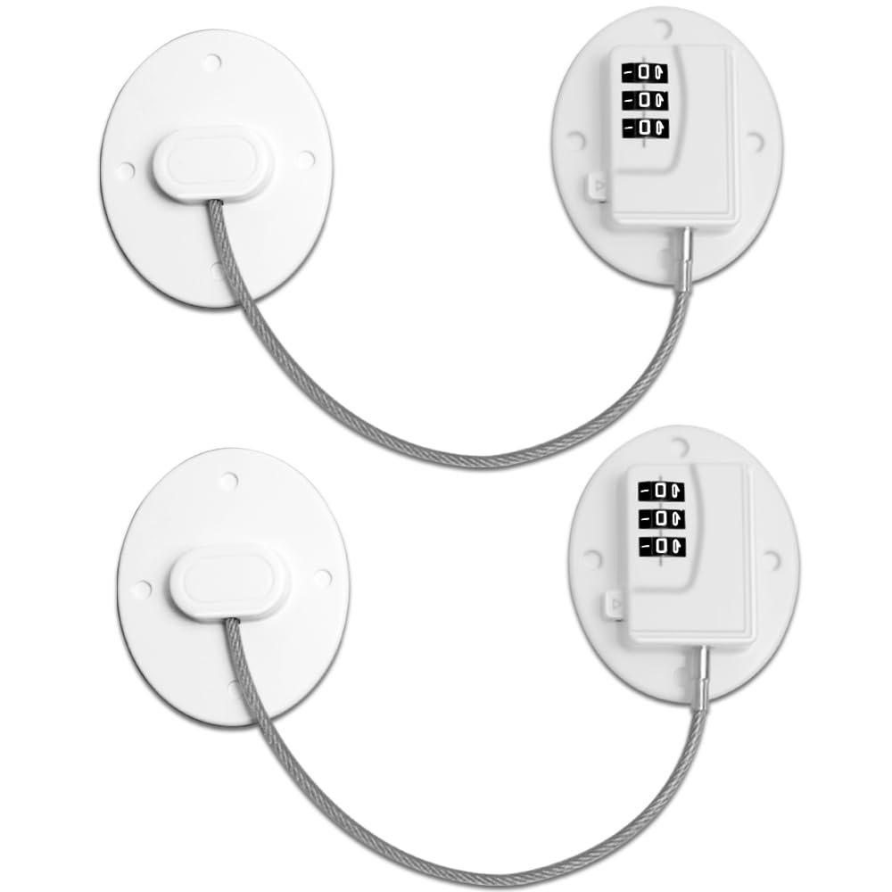 AOSITE fridge lock white finish blends with kitchen appliances