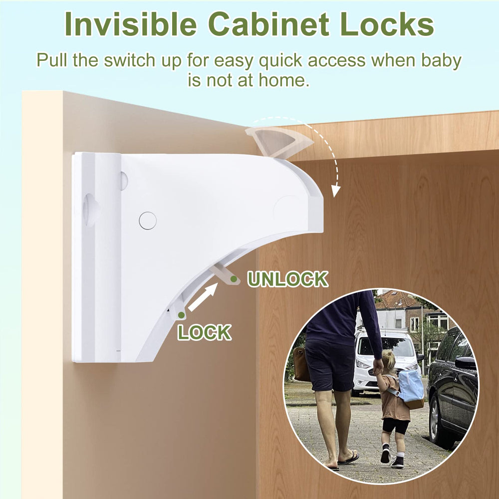 AOSITE inside-cabinet hidden lock preserving exterior cabinet appearance
