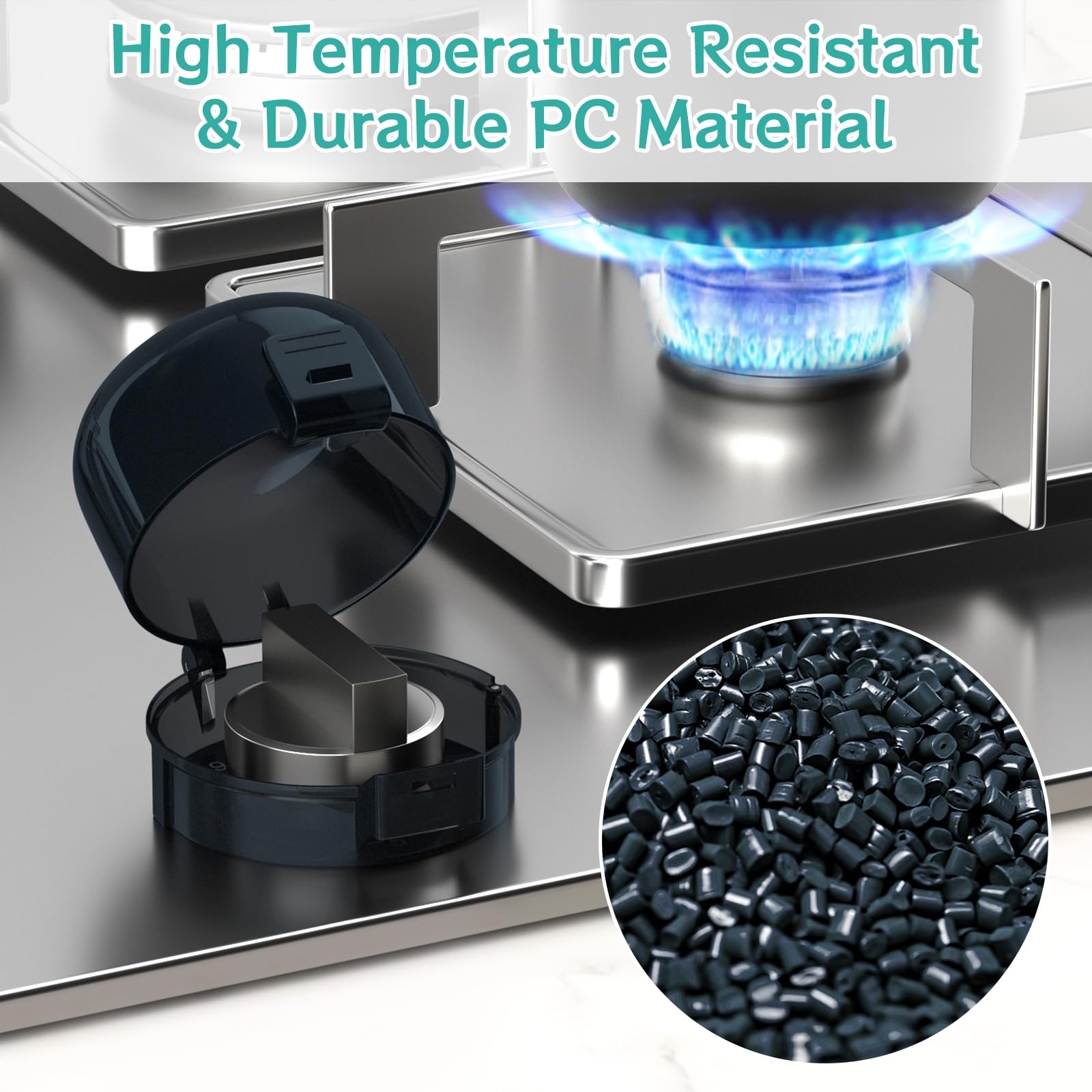 AOSITE kid-proof kitchen solution on a standard stove.