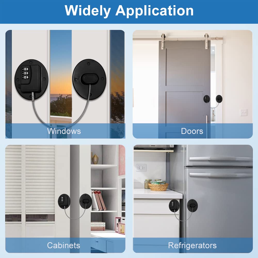AOSITE multi-application child safety lock fits fridges, cabinets, and appliances.