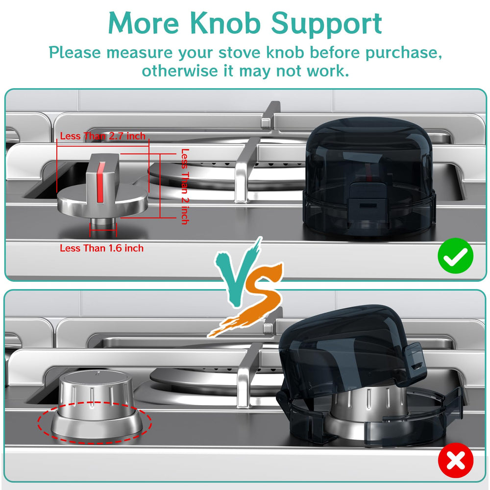 AOSITE heat-resistant knob cover withstands up to 120°C without visibility obstruction.
