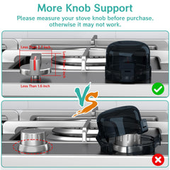 AOSITE heat-resistant knob cover withstands up to 120°C without visibility obstruction.