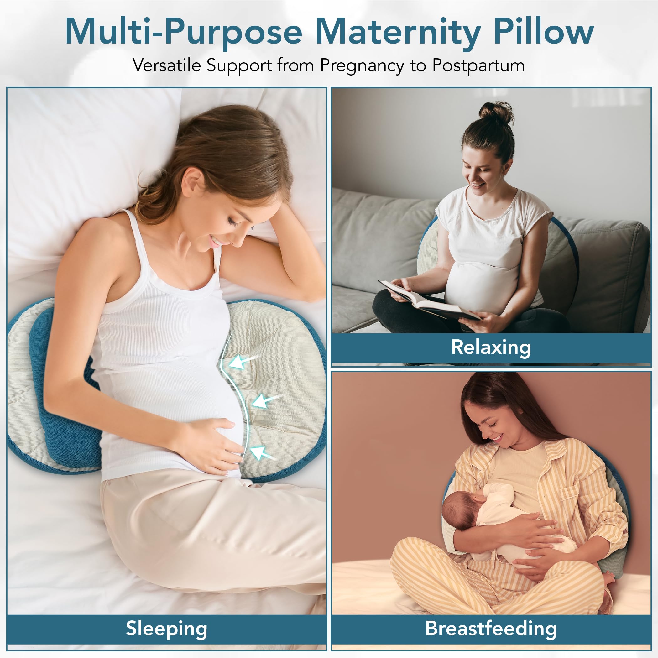 AOUDEH ALSHABEEB portable travel-friendly maternity pillow on the go