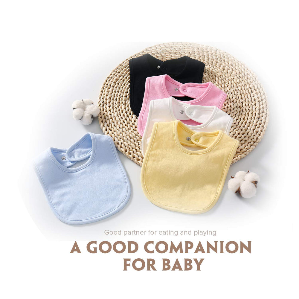 AOUYOA DTG Printed Bib Set — durable, non-toxic graphics for frequent washings