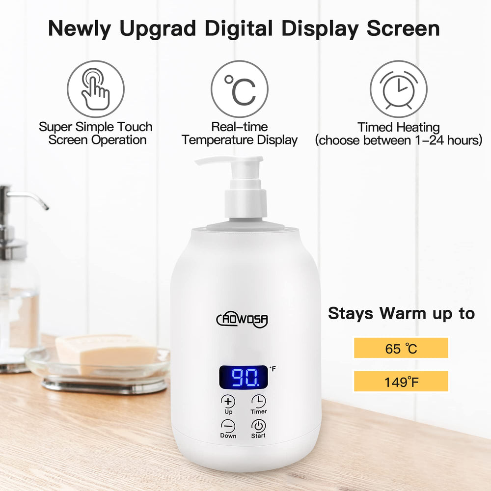AOWOSA 360-degree heating wrap around the bottle for fast, even warming.