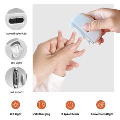 AOXOGFLY baby nail trimmer operates quietly for sleep