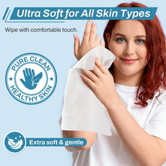 AOZITA alcohol-free hypoallergenic wipes safe for all skin types
