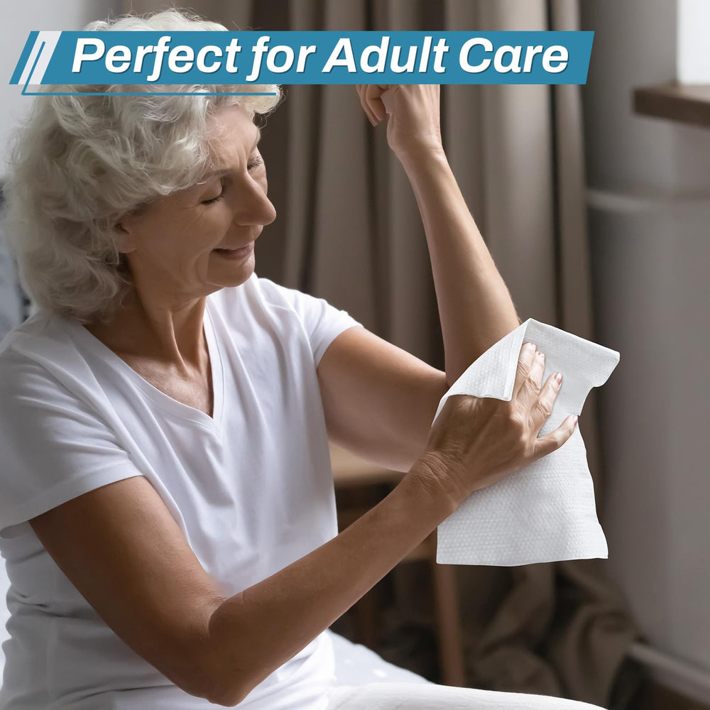 AOZITA no-rinse bathing wipes ideal for bedside care and travel