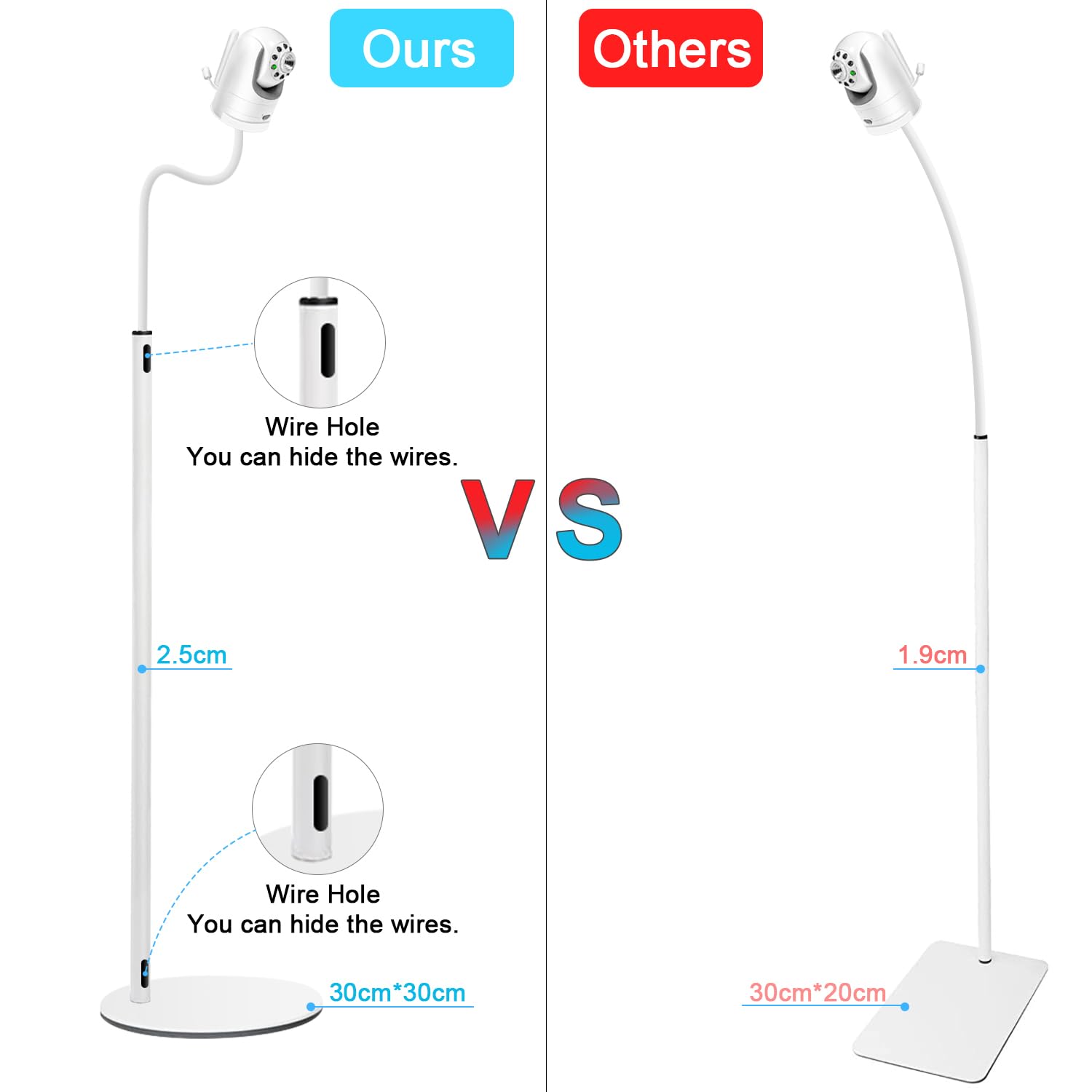 AOZTSUN height-adjustment feature lets you tailor monitor height to your space.
