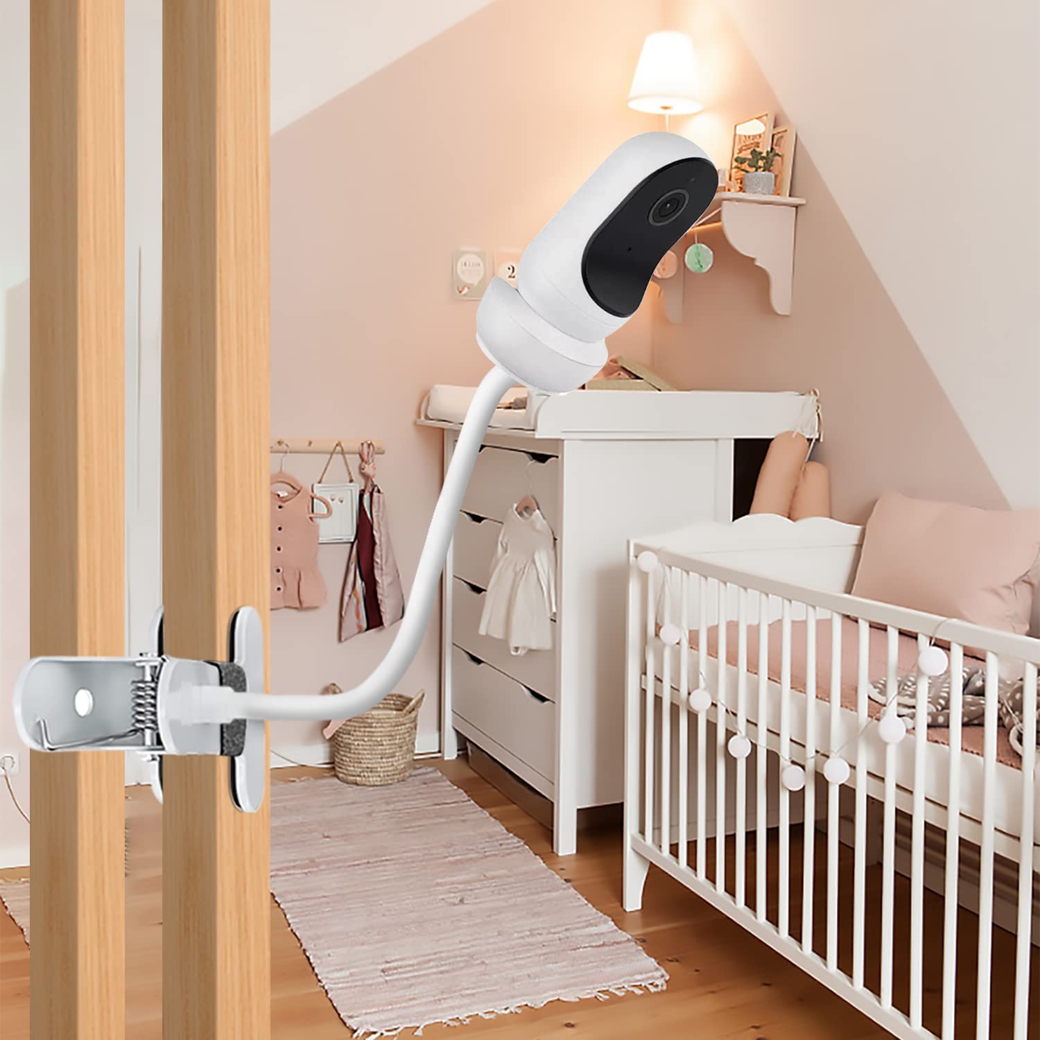 AOZTSUN foam-padded clamp protects furniture while holding the monitor securely