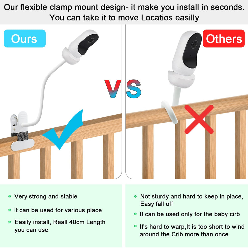 AOZTSUN wall-mount metal clamp holds camera securely on a flat surface