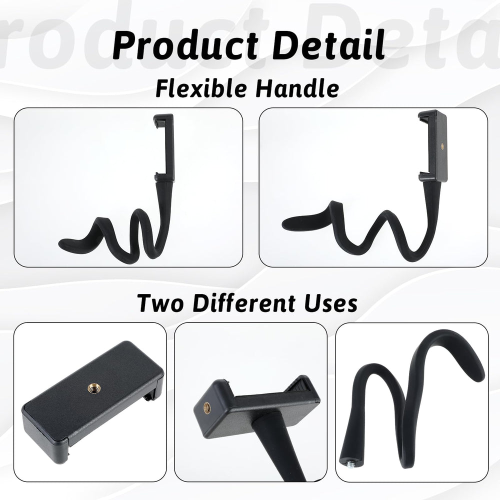 Apausvcm alloy clamp provides durable, steady phone support on the move.