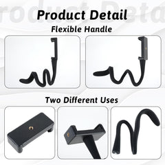 Apausvcm alloy clamp provides durable, steady phone support on the move.