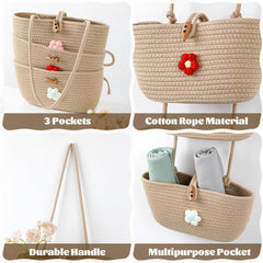 Apausvcm spacious toy storage bag keeps playroom clutter within reach.