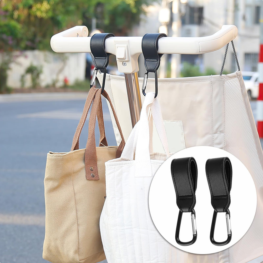 Aphohome multi-use hooks for scooters, carts, and on-the-go organization