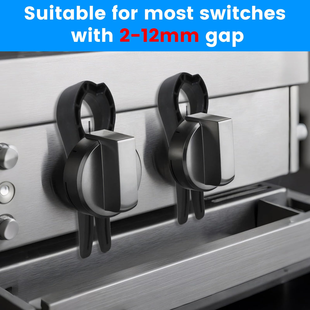 Aphrordity six-pack knob lock provides safety for family kitchens.