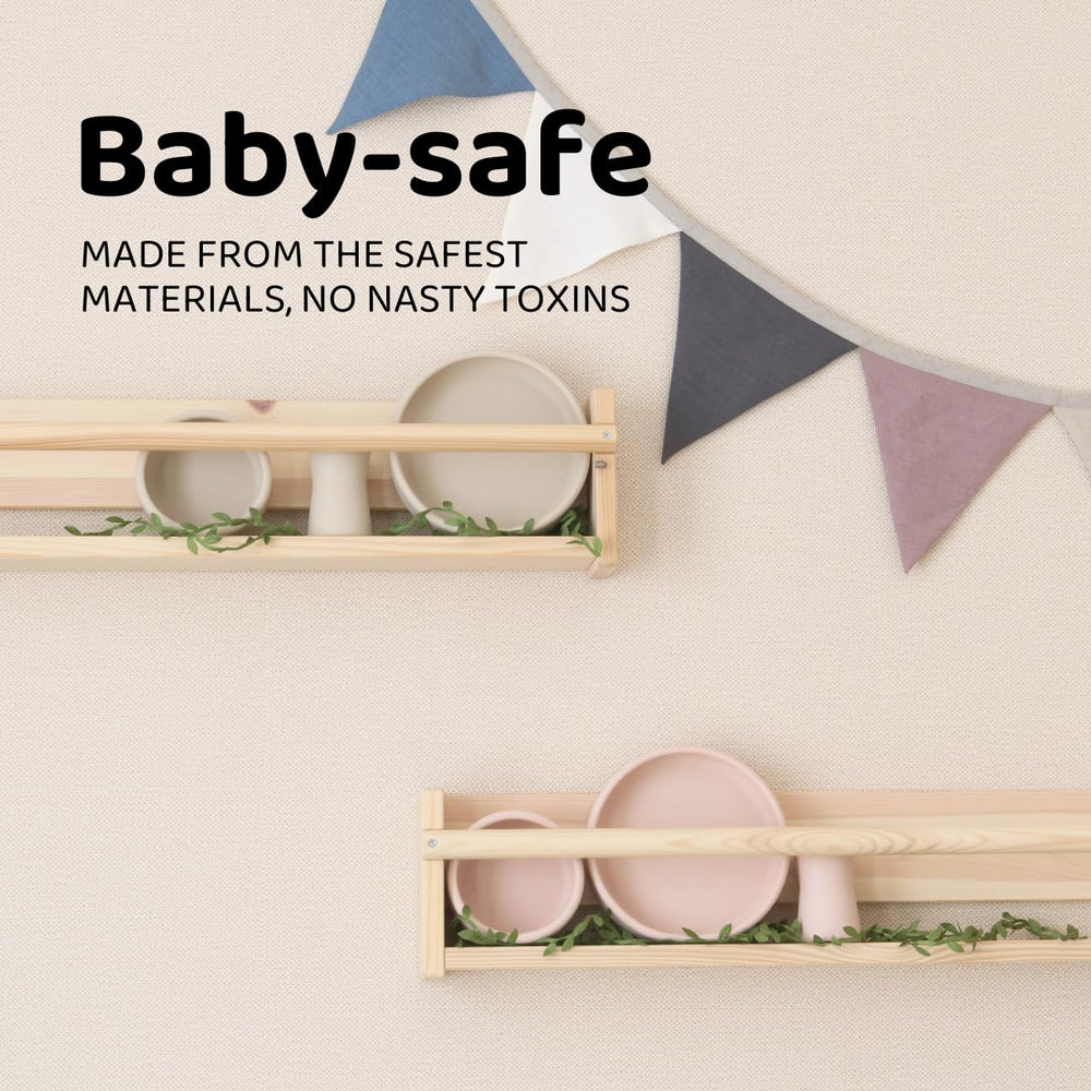 APLAINR dishwasher-safe silicone for easy cleaning after mealtime sessions.