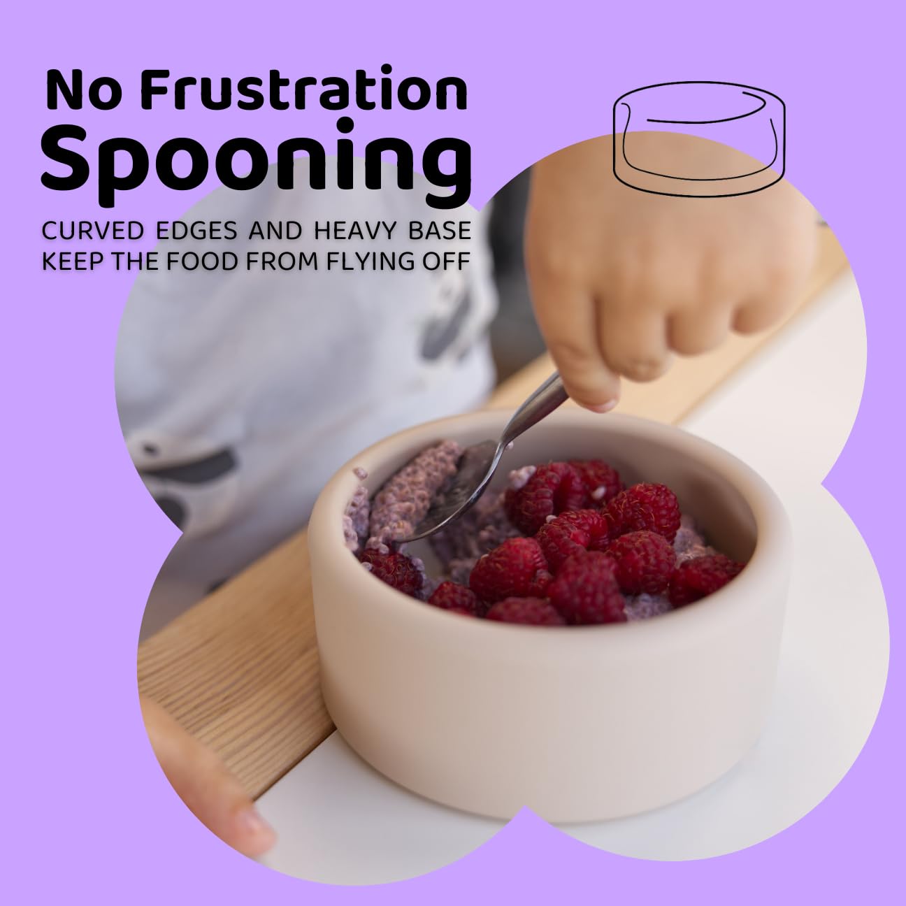 APLAINR microwave-safe silicone bowl for quick reheats