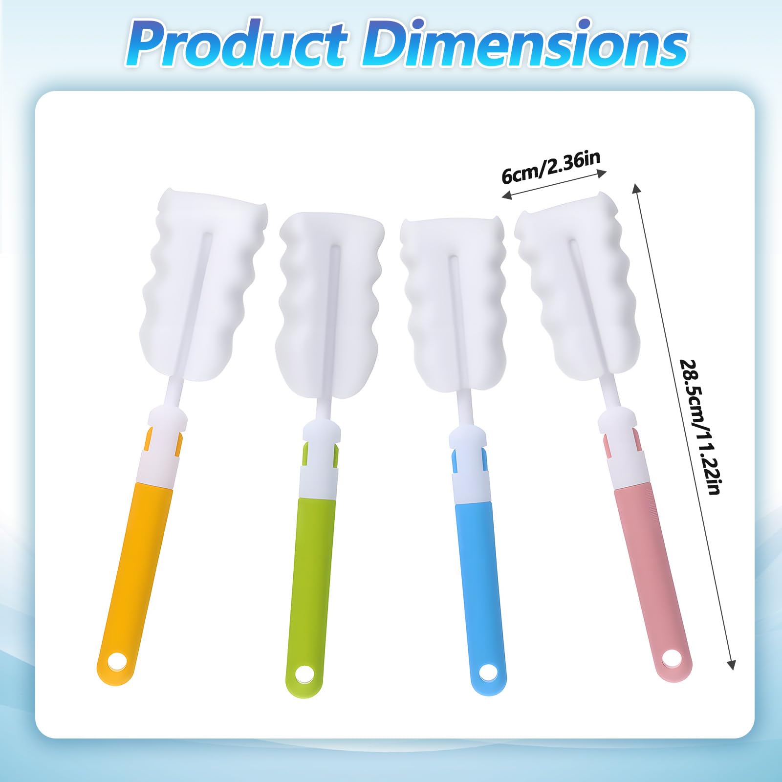 APLZGMG nipple brush for thorough baby bottle cleaning
