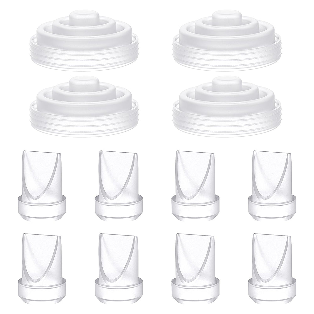 APMOOM 12-pack pump replacement parts for Momcozy M5 improve fit and reliability.