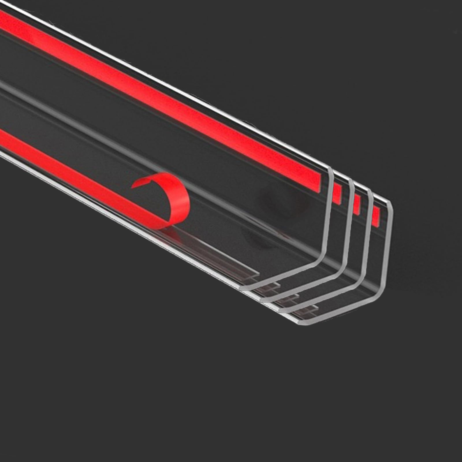 Apoctsddo clear wall corner protector with adhesive backing protects walls from dings.