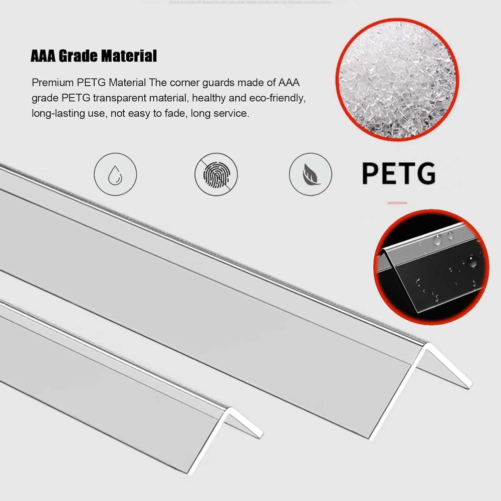 Low-profile, transparent design blends with decor while providing practical protection.