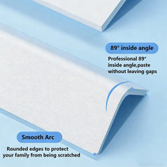 Apoctsddo white finish corner protector shields tile edges from scuffs.