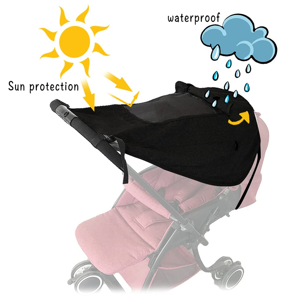 Apol Pram Sunshade with universal fit adapts to most strollers